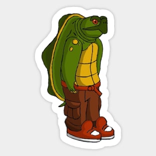 Tucker the Turtle Sticker